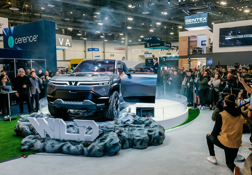 VinFast công bố VF Wild, mẫu xe ý tưởng dòng bán tải điện tại CES 2024- Ảnh 1.