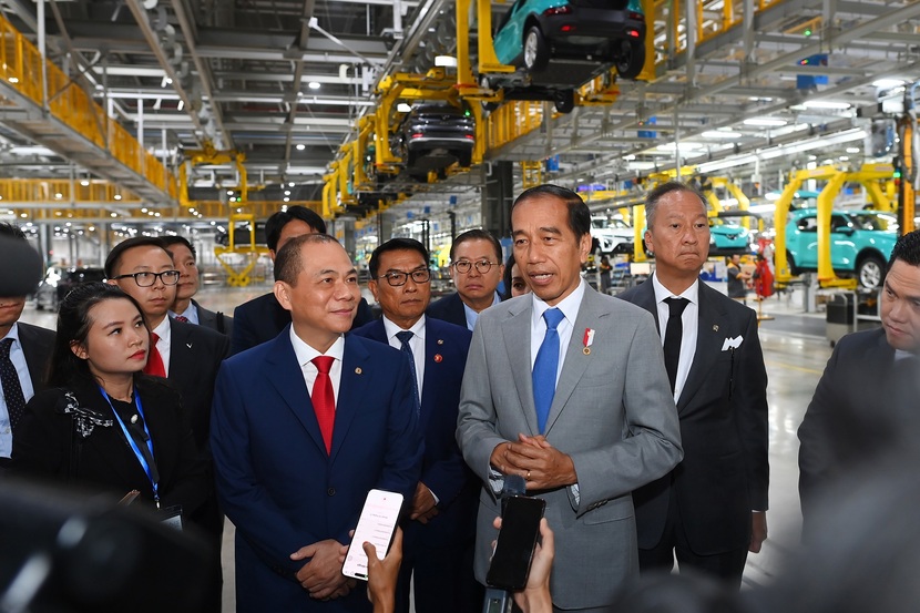 Tổng thống Indonesia thăm Tổ hợp Nhà máy VinFast tại Hải Phòng- Ảnh 1.