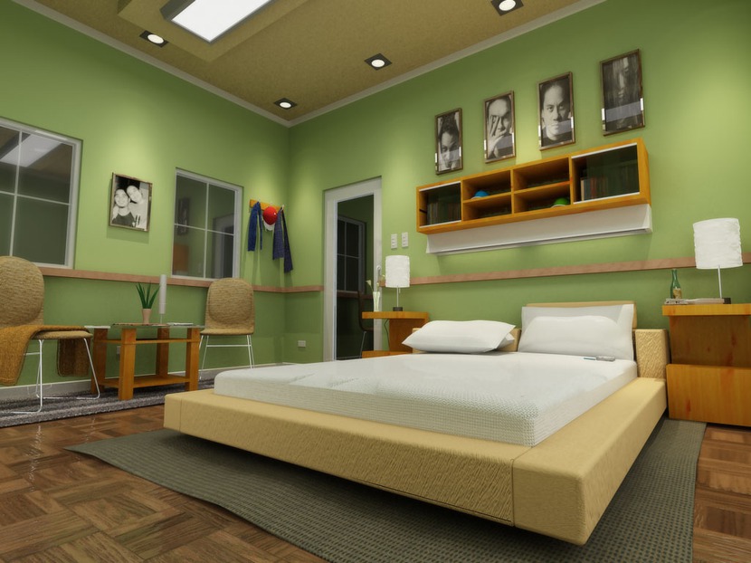 Phòng ngủ màu xanh lá Pastel nhẹ nhàng, dễ thương nhưng vẫn hiện đại- Ảnh 10.
