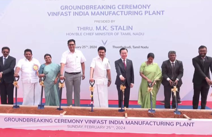 VinFast động thổ nhà máy xe điện tại Ấn Độ- Ảnh 1.