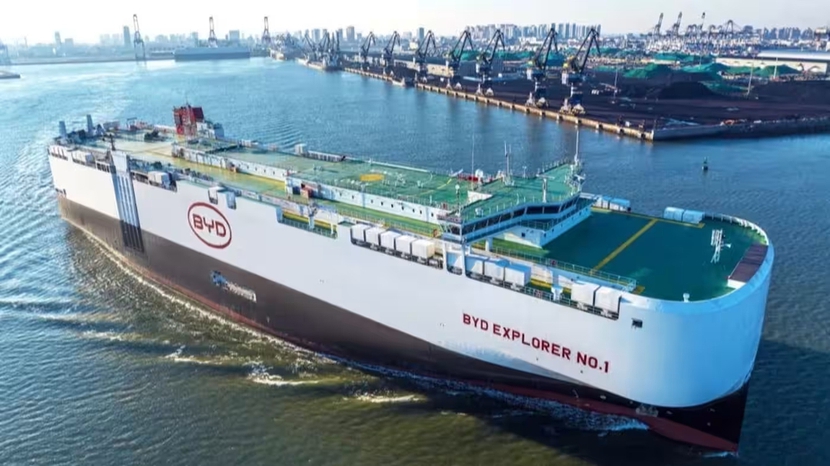 BYD mở rộng đội tàu chuyển chở xe điện xuất khẩu lên 8 chiếc- Ảnh 1.