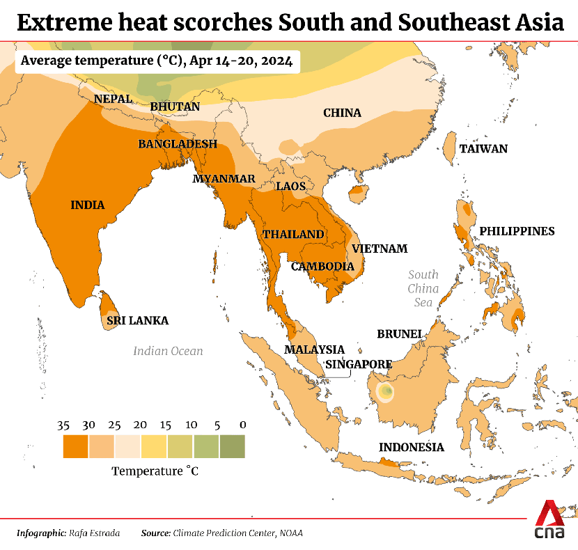 Nắng nóng tiếp diễn khắp Nam và Đông Nam Á- Ảnh 2.