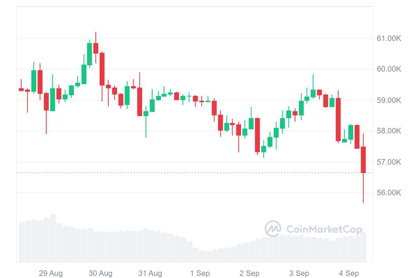 Vì sao giá Bitcoin hôm nay (4/9) giảm sốc?- Ảnh 1.