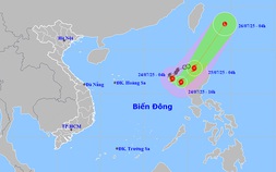 Thời tiết ngày 24/7: Bão số 4 giật cấp 11 trên khu vực Bắc Biển Đông