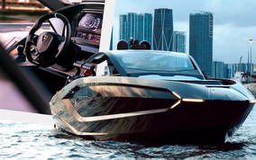 Chiếc siêu du thuyền Lamborghini 63 đầu tiên đến Mỹ