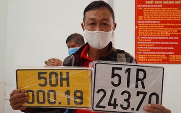 Chủ xe kinh doanh bị phạt đến 8 triệu đồng nếu không đổi biển số vàng