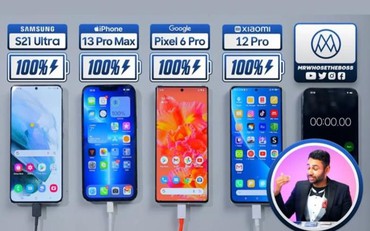 So sánh thời lượng pin Galaxy S22 Ultra với iPhone 13 Pro Max, Galaxy S21 Ultra, Xiaomi 12 Pro,…