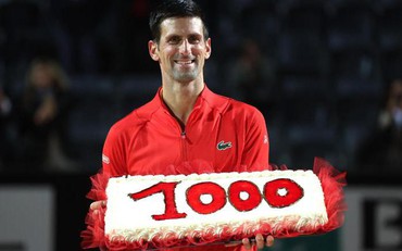 Novak Djokovic đạt cột mốc lịch sử 1.000 trận thắng ở ATP Tour 