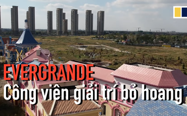 Công viên giải trí Evergrande bị bỏ hoang ở tỉnh Giang Tô, Trung Quốc 