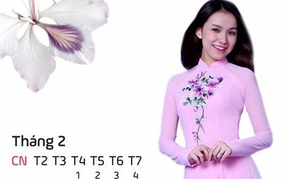 Hoa hậu Việt thướt tha trong bộ ảnh lịch "Hà Nội 12 mùa hoa"
