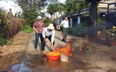 Giếng bốc cháy ở Buôn Ma Thuột nghi do nhiễm xăng dầu