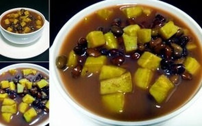 Chè đỗ đen khoai lang thanh mát, thơm bùi, bổ dưỡng