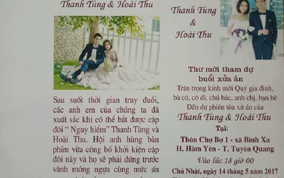 'Cười té ghế' với thiệp cưới siêu hài hước của cặp đôi Tuyên Quang