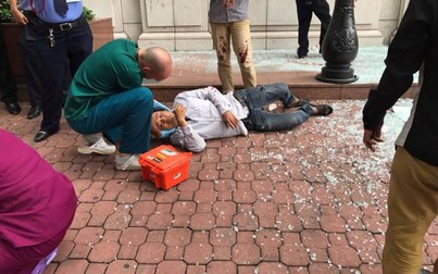 Nam công nhân nguy kịch vì ngã giàn giáo cao 7m tại Diamond Plaza