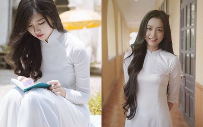 Con gái Việt xinh tuyệt vời trong tà áo dài trắng tinh khôi