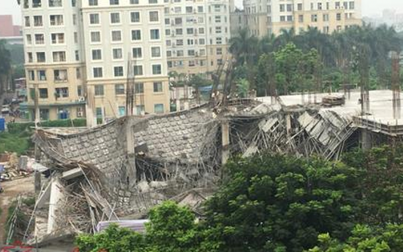 Sập công trình trường mầm non tại Mỹ Đình, Hà Nội
