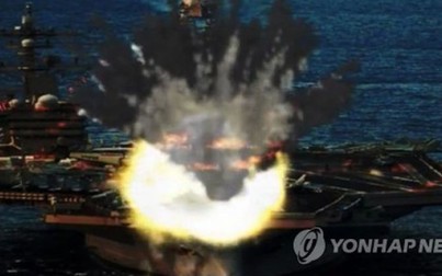 Triều Tiên tung ảnh tấn công giả định tàu sân bay Mỹ