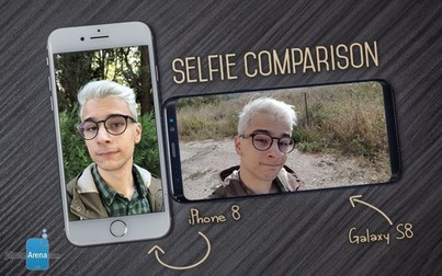 Soi ảnh chụp selfie giữa iPhone 8 và Galaxy S8: Bất phân thắng bại