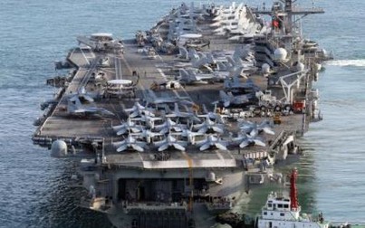 Ba tàu sân bay Mỹ tập trận tại vùng biển phía Đông của Hàn Quốc