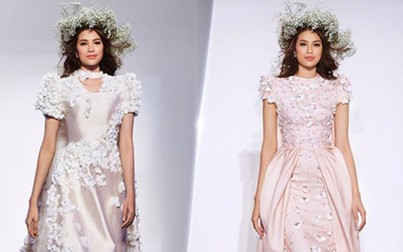 Phạm Hương catwalk cùng dàn mẫu quốc tế tại tuần lễ thời trang Ả rập