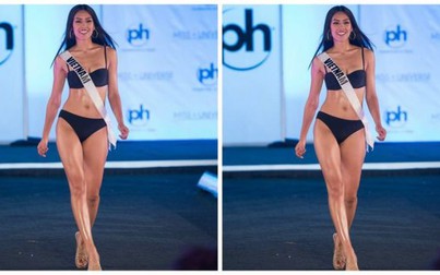 Nguyễn Thị Loan đọ dáng bikini với thí sinh Miss Universe