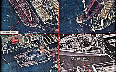 Mỹ phát hiện tàu Trung Quốc chuyển dầu cho tàu Triều Tiên