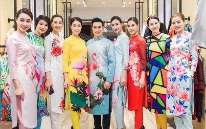 Việt Anh không sợ vợ ghen khi thân thiết diện áo dài đôi với Đan Lê