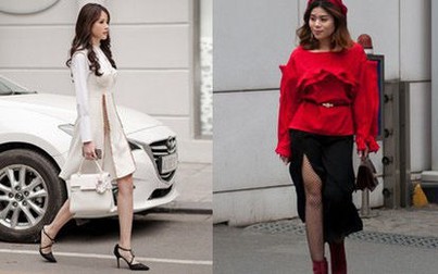 Tuần qua nắng ấm nên các quý cô Hà Thành được dịp khoe loạt street style với váy cực điệu