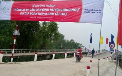 Đồng Tháp khánh thành 7 cầu dân sinh do Tập đoàn Novaland tài trợ