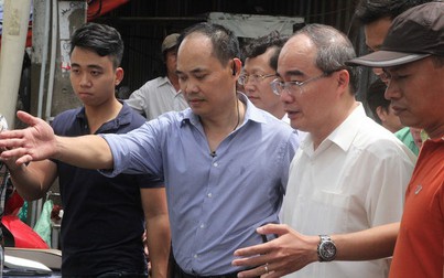 Bí thư Thành ủy Nguyễn Thiện Nhân thăm người dân bị ảnh hưởng bởi dự án Khu đô thị mới Thủ Thiêm