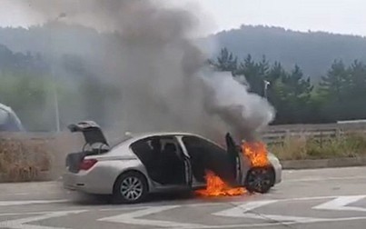 Tiếp tục xảy ra sự cố cháy xe BMW tại Hàn Quốc