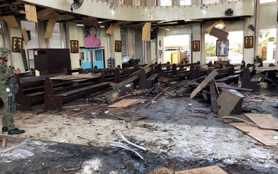 Đánh bom kép ở nhà thờ tại Philippines khiến gần 80 người thương vong