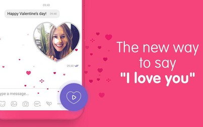 Theo trend ngày Valentine, Viber tung tính năng video hình trái tim