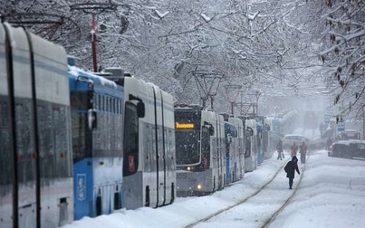 Tuyết rơi kỷ lục đã biến Moscow thành xứ sở mùa đông