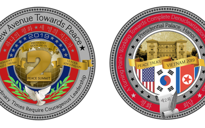 Thượng đỉnh Mỹ - Triều: Nhà Trắng phát hành đồng xu “đàm phán hòa bình” với hình ảnh Việt Nam