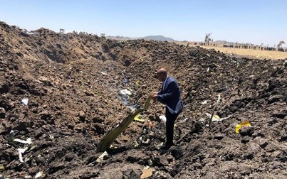 Những hình ảnh đầu tiên về vụ tai nạn máy bay thảm khốc tại Ethiopia