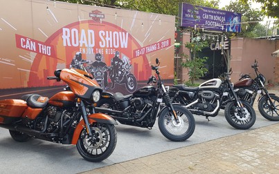 Hàng loạt xe phân khối của Harley Davidson tập trung tại Cần Thơ