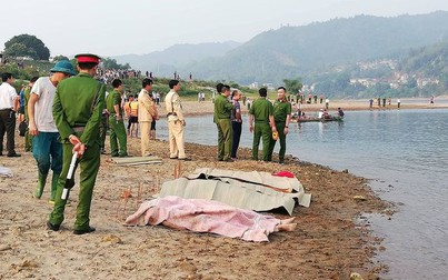 8 học sinh chết đuối thương tâm trên sông Đà