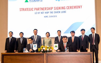 Hòa Bình ký kết hợp tác chiến lược với Hyundai Elevator