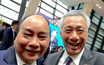 Thủ tướng Singapore khoe ảnh chụp cùng Thủ tướng Nguyễn Xuân Phúc trên Facebook