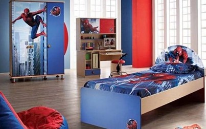 Thiết kế phòng ngủ cho bé trai với phong cách phim hoạt hình ngộ nghĩnh