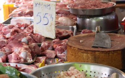 Giá thịt heo sỉ tăng thêm 1.000-2.000 đồng/kg