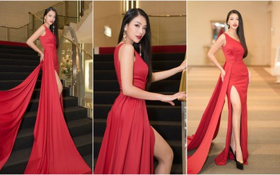 Không chỉ xinh đẹp, Hoa hậu Phương Khánh còn tinh tế khi xử lý bộ váy dài quét đất như thế này đây