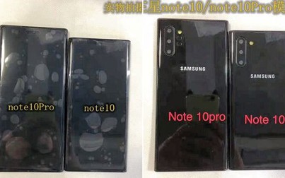 Ảnh thực tế bộ đôi Galaxy Note 10 và Note 10+ trước ngày ra mắt