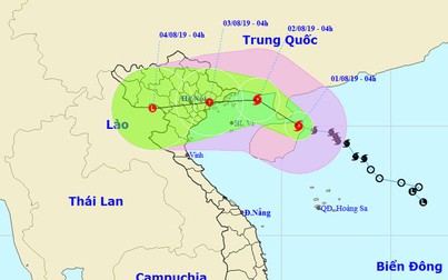 Bão số 3 giật cấp 12 cách vùng biển Quảng Ninh - Hải Phòng 180km