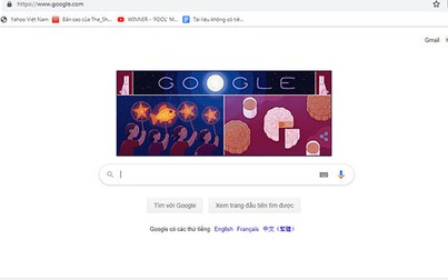 Google đổi Doodle mang hình ảnh Trung Thu Việt Nam