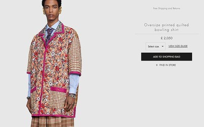 Chiếc áo sơ mi hoa trị giá 2.050 bảng Anh của Gucci có gì đặc biệt?