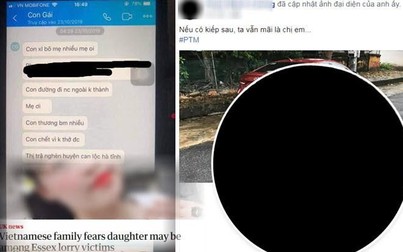 Em trai để tang chị trên Facebook trong vụ cô gái Việt nghi chết trong container ở Anh