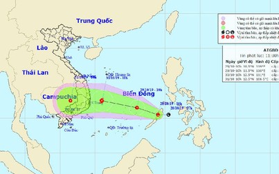 Xuất hiện vùng áp thấp nhiệt đới gần Biển Đông, khả năng bão số 5 đổ bộ
