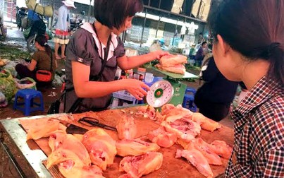 Giá thịt gà tại chợ tăng mạnh